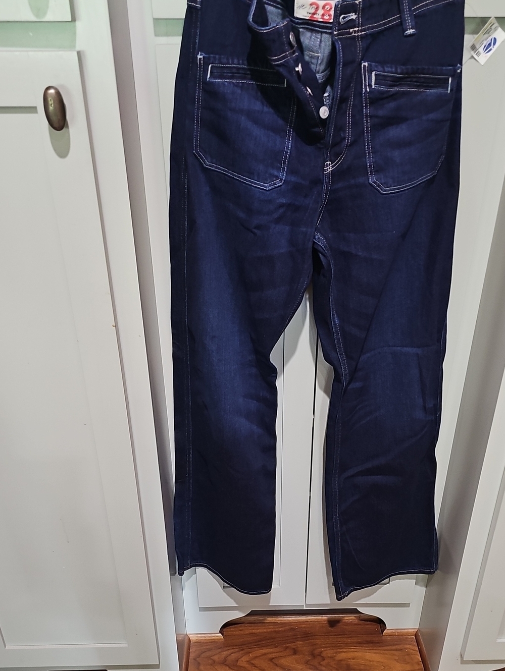 FREE PEOPLE /We The Free Dark Indigo Wide-Leg Trouser Jeans